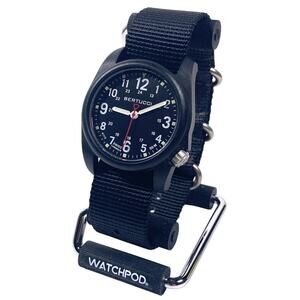 Bertucci A1112 DX3 Poly Resin Field Watch 40mm One-Piece Nylon Strap Military